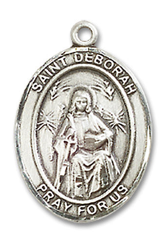 Extel Medium Oval Sterling Silver St. Deborah Medal USA