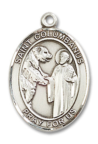 Extel Medium Oval Sterling Silver St. Columbanus Medal