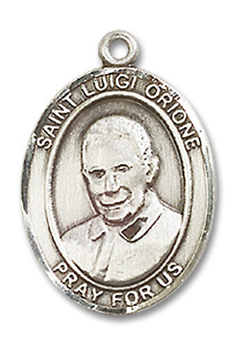 Extel Medium Oval Sterling Silver St. Luigi Orione Medal