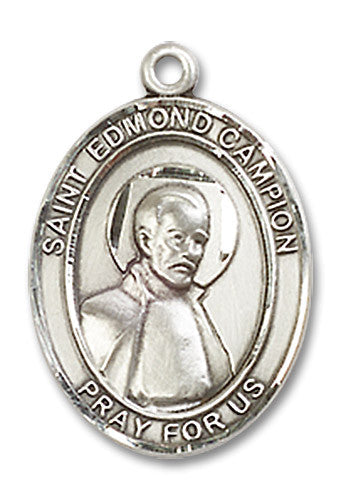 Extel Medium Oval Sterling Silver St. Edmund Campion Medal