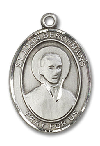 Extel Medium Oval Sterling Silver St. John Berchmans Medal