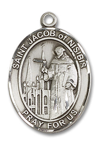 Extel Medium Oval Sterling Silver St. Jacob Medal USA