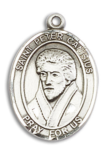 Extel Medium Oval Sterling Silver St. Peter Canisius Medal