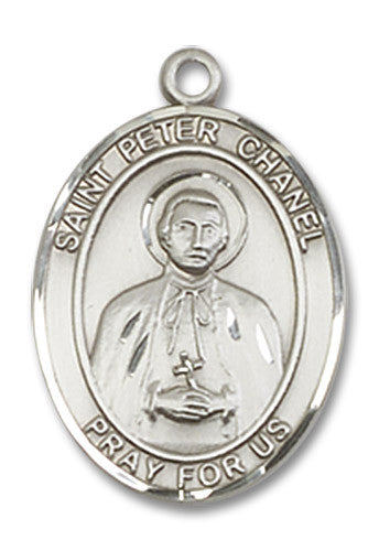 Extel Medium Oval Sterling Silver St. Peter Chanel Medal