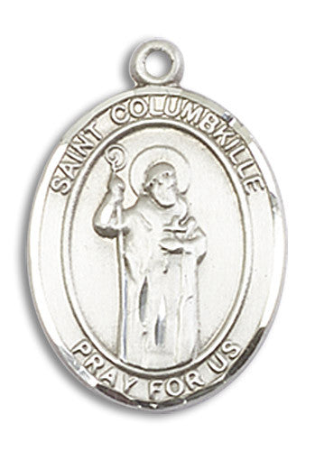 Extel Medium Oval Sterling Silver St. Columbkille Medal