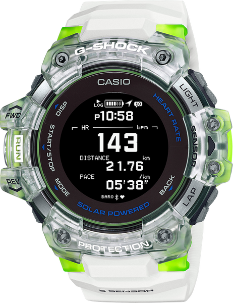 G-Shock GBDH1000-7A9 Move Heart Rate Monitor White Green