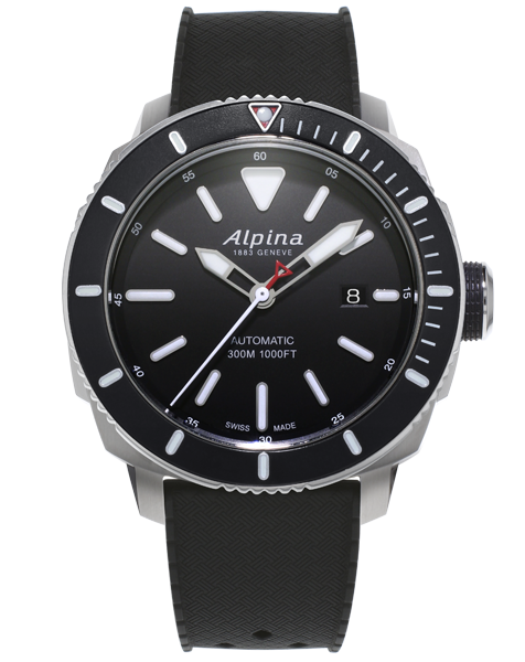 Alpina AL-525LBG4V6 Seastrong Diver 300 Automatic Black Dial