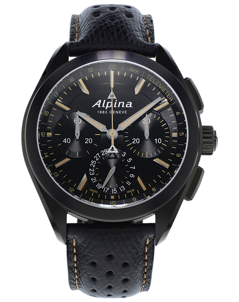 Alpina AL-760BBG5FBAQ6 Alpiner 4 Manufacture Flyback Chronograph Black Dial
