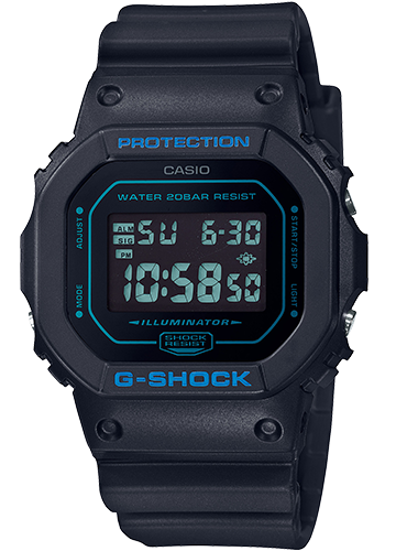 Casio G-Shock DW5600BBM-1 Monotone Finish Full Resin Shockproof Watch