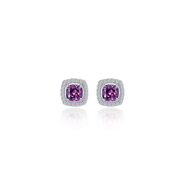 Lafonn Classic Cushion Amethyst Amethyst Earring E0329AMP00