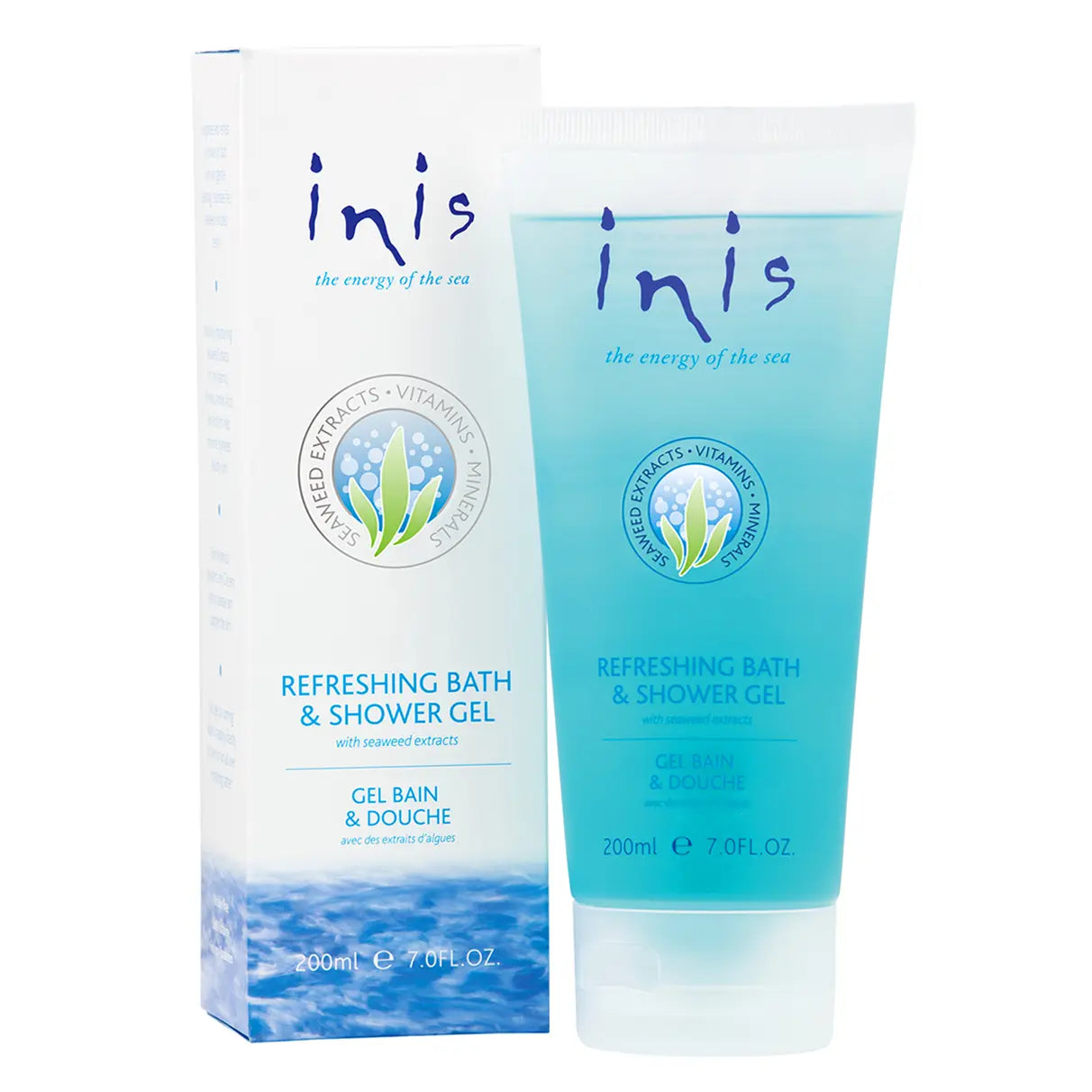 INIS Refreshing Bath & Shower Gel 7oz for Gentle Cleansing