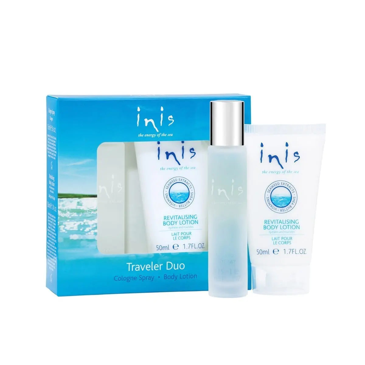 INIS Traveler Duo Travel Size Cologne and Body Lotion Set