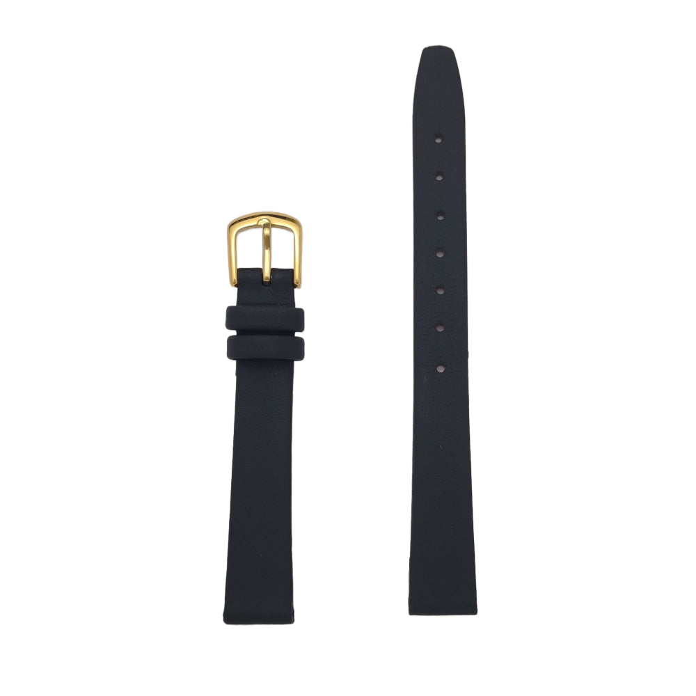 Ladies 14mm Genuine Smooth Calfskin Leather Watch Band