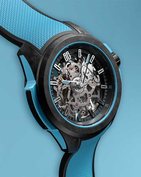 Norqain Wild One Skeleton 39Mm Sky Blue NNQ3001QBA1AS/B002