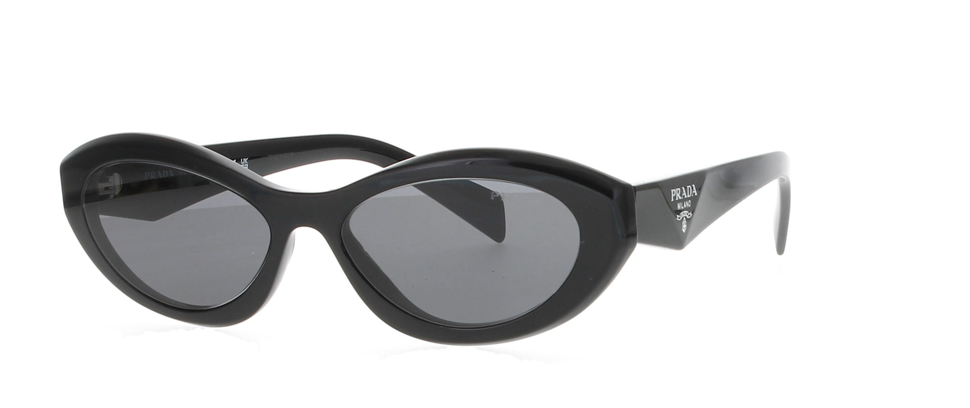 PRADA Oval Black Sunglasses