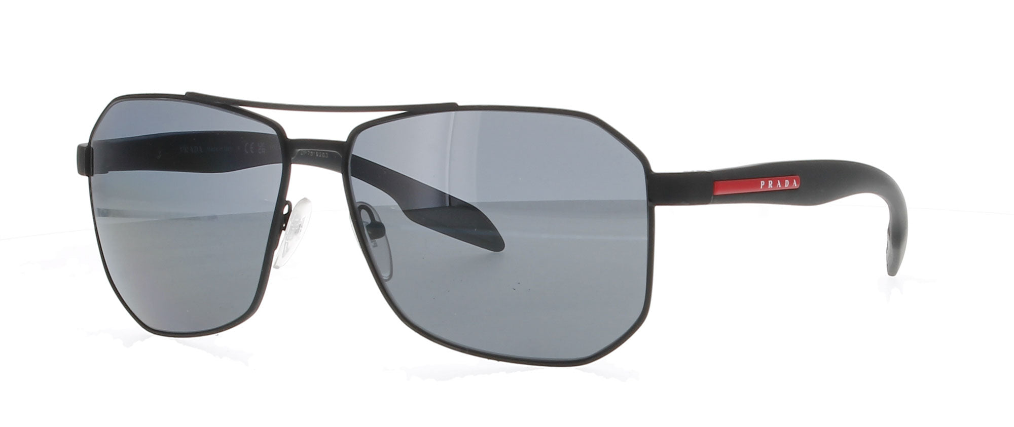 PRADA LINEA ROSSA Black Rubber Polarised Sunglasses
