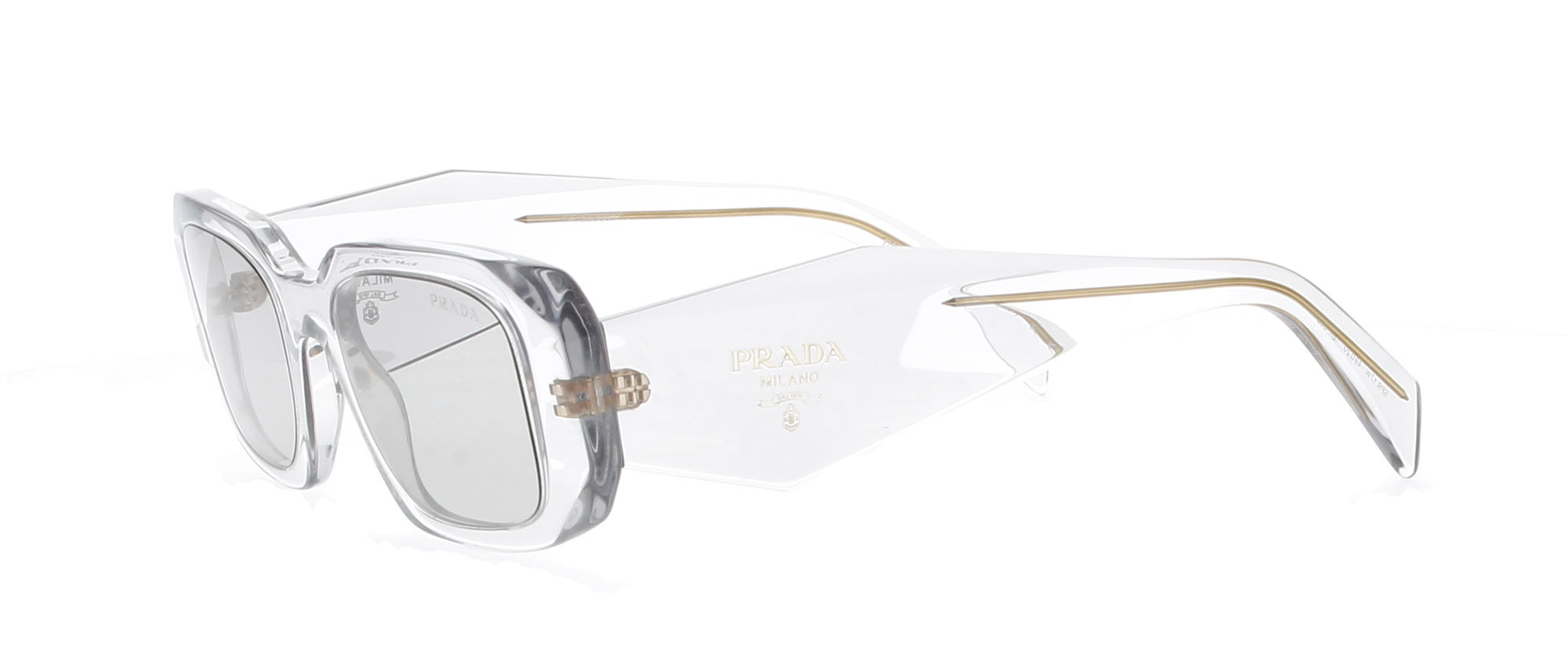 PRADA Transparent Grey Sunglasses