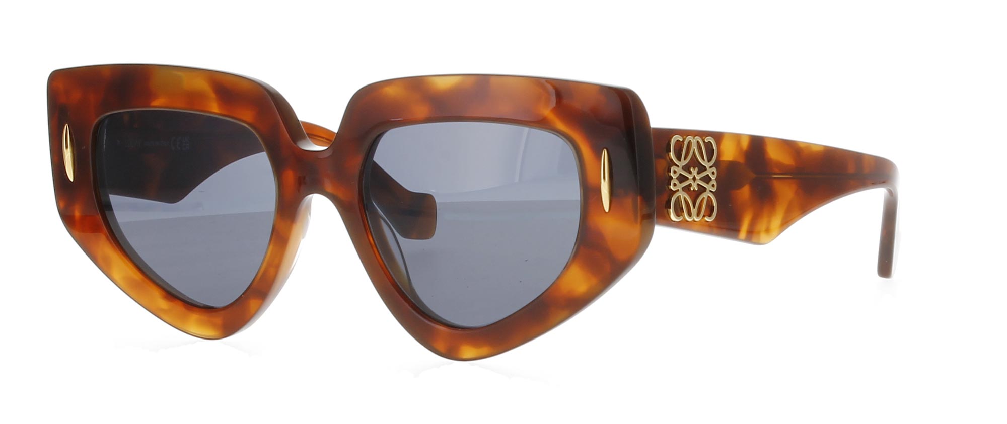 LOEWE Anagram Shiny Havana Sunglasses