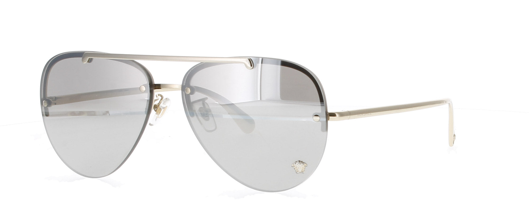 VERSACE Pale Gold Mirrored Sunglasses
