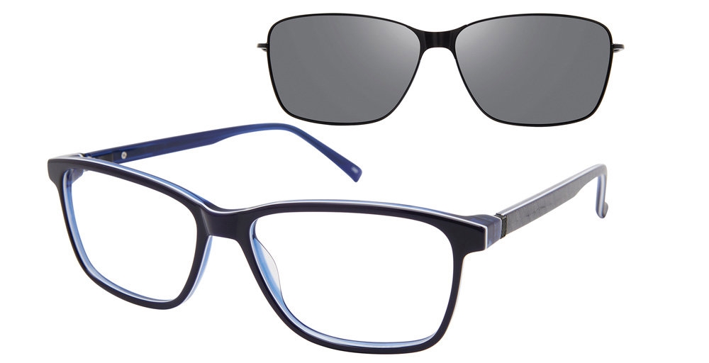 Revolution w/Magnetic Clip Ons Micah w/Magnetic Clip-On Eyeglasses