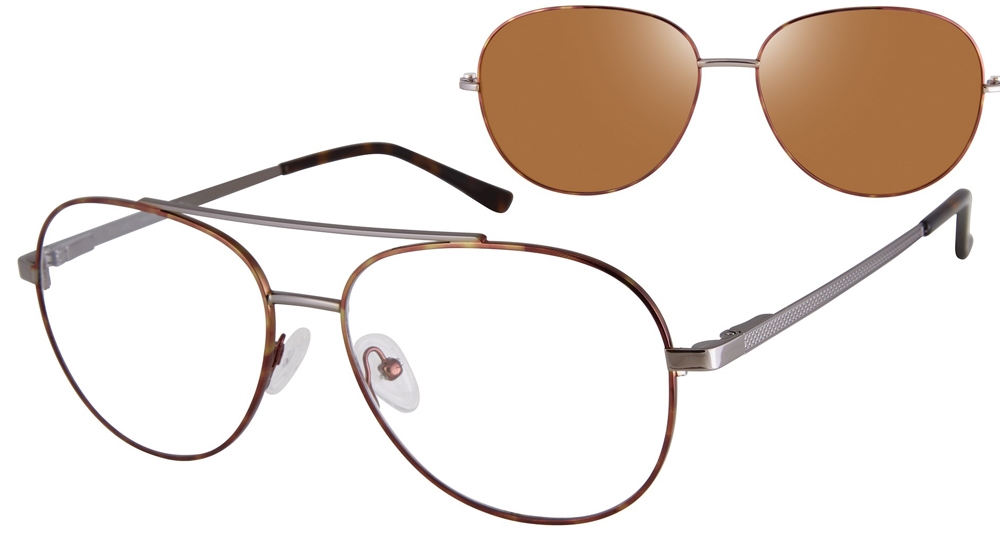 Revolution w/Magnetic Clip Ons Benton w/Polarized Clip-On Eyeglasses