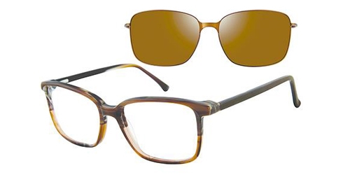 Revolution w/Magnetic Clip Ons Brockton w/Magnetic Clip-on Eyeglasses