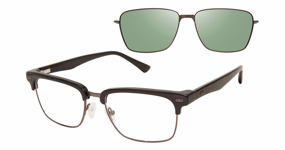 Revolution w/Magnetic Clip Ons Layton w/Magnetic Clip-On Eyeglasses