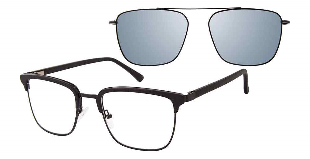 Revolution w/Magnetic Clip Ons Quincy w/Magnetic Clip-On Eyeglasses