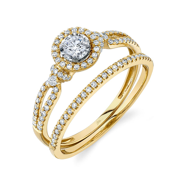 0.42CT DIAMOND WEDDING SET