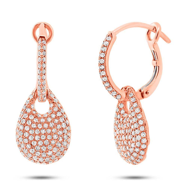 0.79CT DIAMOND PAVE EARRING