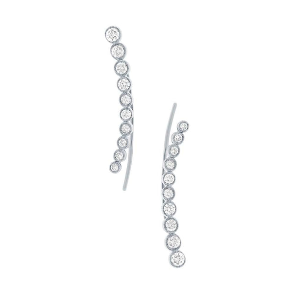 0.75CT DIAMOND EAR CRAWLER EARRING