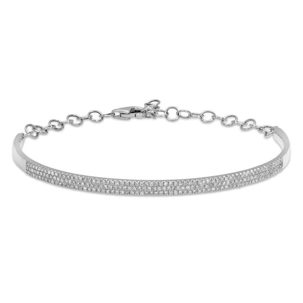 0.55CT DIAMOND PAVE BANGLE