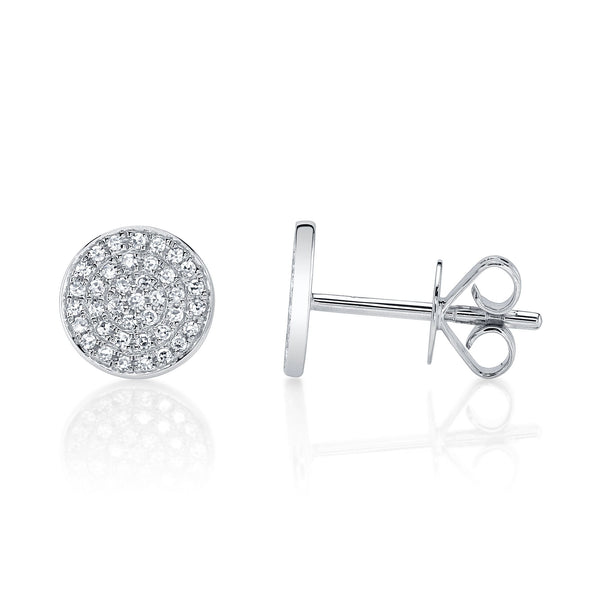 Shy Creation 0.17Ct Diamond Pave Stud Earring SC55002269