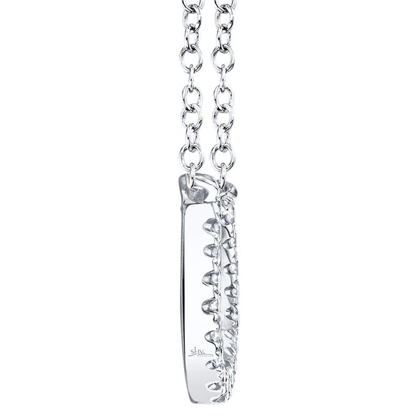Shy Creation 0.06Ct Diamond Horseshoe Necklace SC55002923