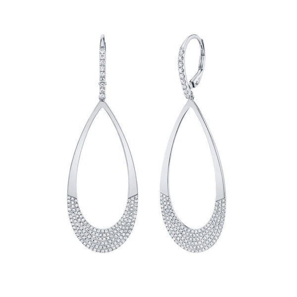 0.88CT DIAMOND PAVE EARRING