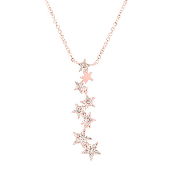 Shy Creation 0.11Ct Diamond Star Necklace SC55006068