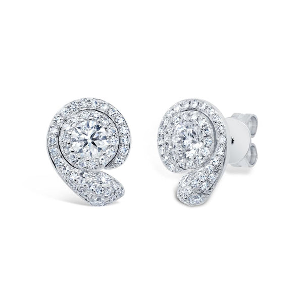 0.78CT DIAMOND STUD EARRING