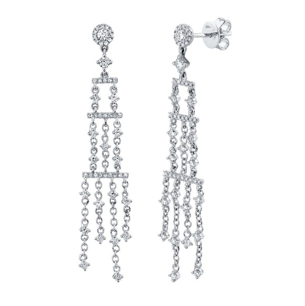 0.93CT DIAMOND FRINGE EARRING
