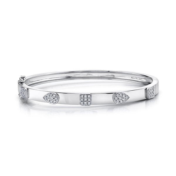 0.46CT DIAMOND PAVE BANGLE