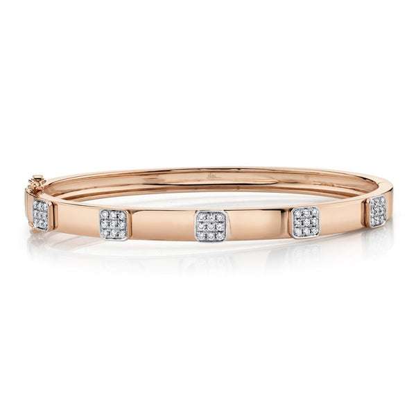 0.43CT DIAMOND PAVE BANGLE
