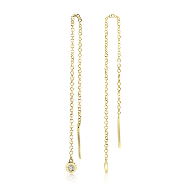 Shy Creation 0.04Ct Diamond Threader Earring SC55010098
