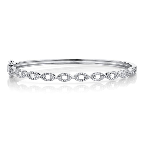 0.43CT DIAMOND LINK BANGLE