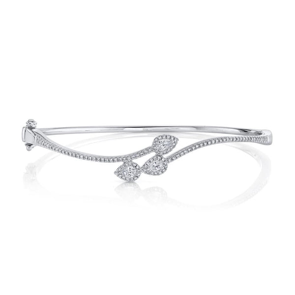 0.54CT DIAMOND PEAR BANGLE