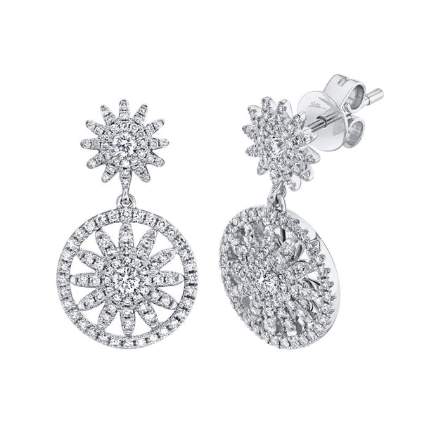 0.70CT DIAMOND STARBURST EARRING