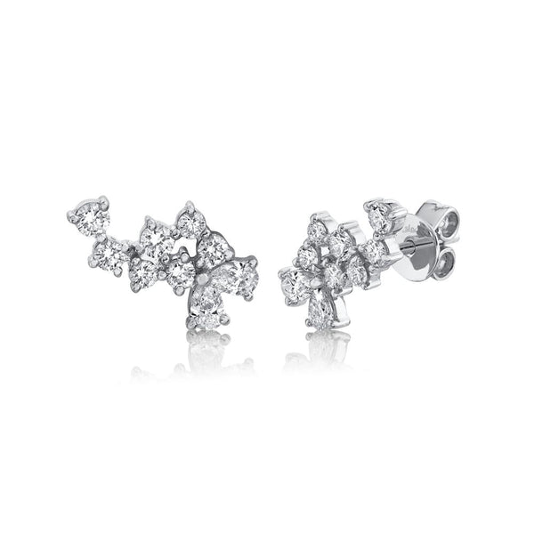 0.70CT DIAMOND PEAR STUD EARRING
