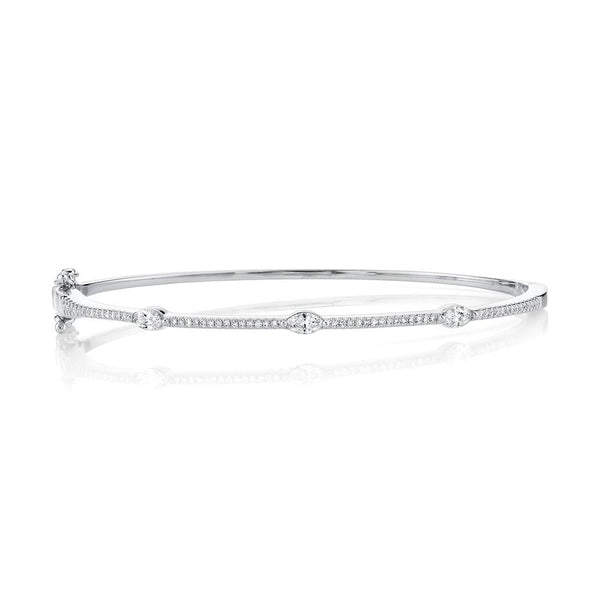 0.52CT DIAMOND MARQUISE BANGLE