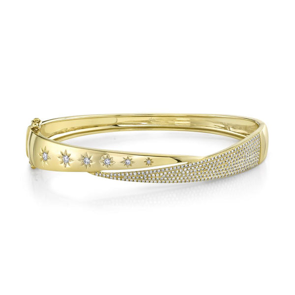 0.70CT DIAMOND STAR BANGLE