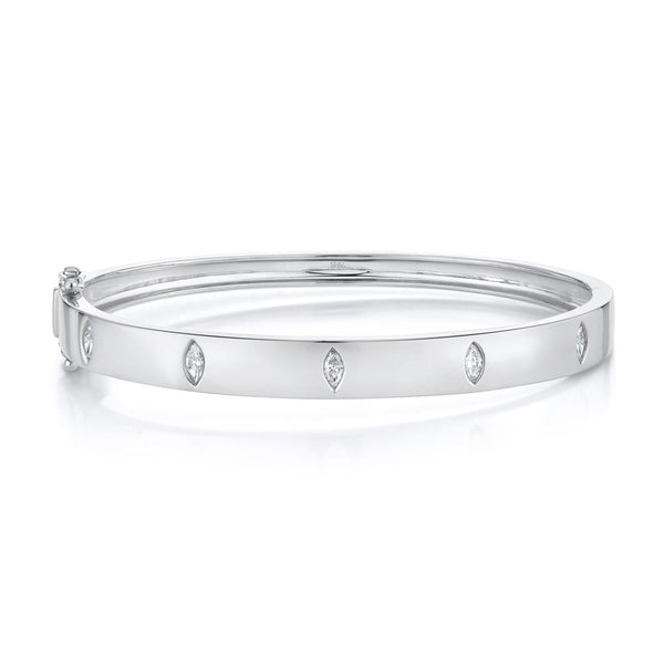 0.46CT DIAMOND MARQUISE BANGLE