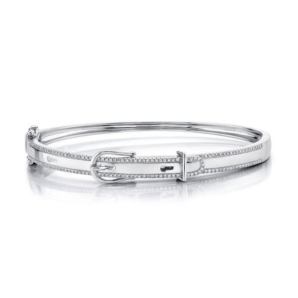 0.44CT DIAMOND BELT BUCKLE BANGLE