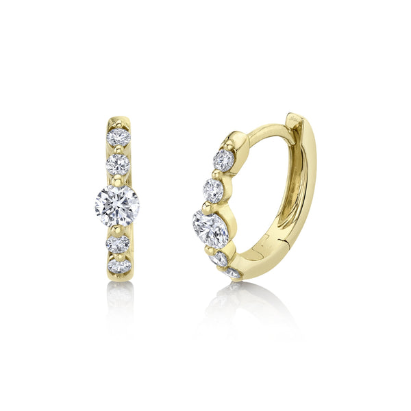 0.42CT DIAMOND HUGGIE EARRING